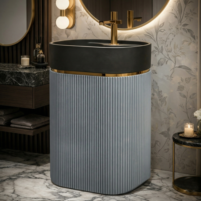 Luxury Artificial Pedestal Basin 