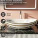 Luxury Gold Detailing Countertop Wash Basin