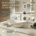 Luxury Gold Detailing Countertop Wash Basin