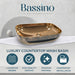 Luxury Gold Rectangular Basin 