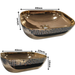 Luxury Gold Rectangular Basin Size