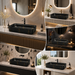 Luxury Matt Marble Countertop Wash Basin 
