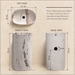 Luxury white marble finish freestanding pedestal wash basin 510x360x820 mm with brown veining, modern oval designer bathroom basin for premium interiors