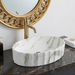 Marble Finish Designer Oval Countertop Bathroom Wash Basin 