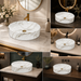 Marble Finish Designer Oval Countertop Bathroom Wash Basin 