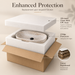 Marble Oval Countertop Long Wash Basin 