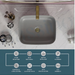 Matte Gray Melamine Wash Basin 4