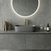Matte Gray Melamine Wash Basin