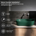 Matte Green Melamine Wash Basin