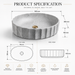 Matte Marble Finish Designer Oval Countertop Bathroom Wash Basin 