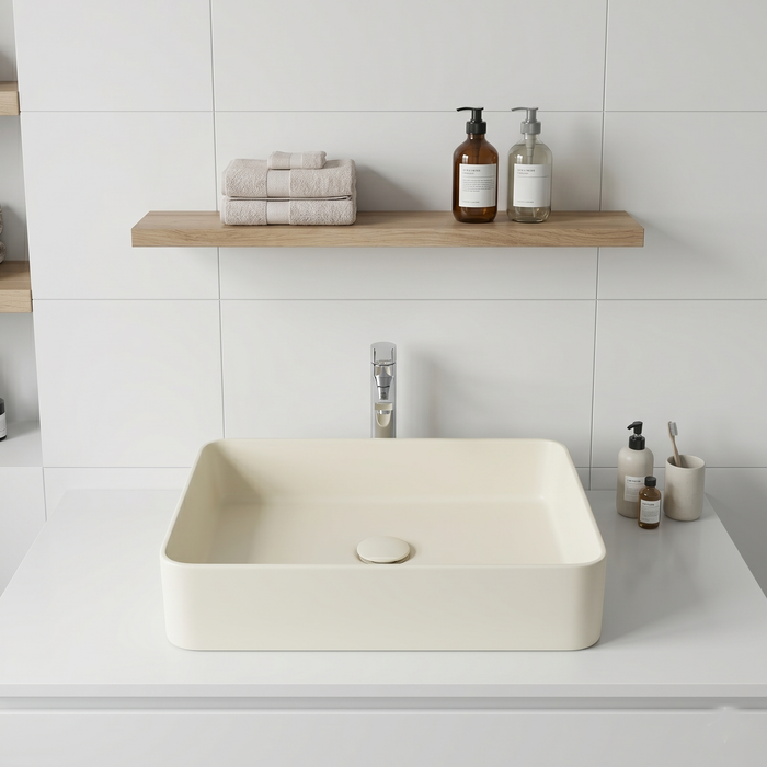 Modern Beige Melamine Wash Basin 4