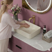 Modern Beige Melamine Wash Basin 6