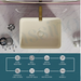 Modern Beige Melamine Wash Basin 