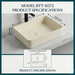 Modern Beige Melamine Wash Basin Size