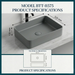  Modern Grey Melamine Wash Basin Size