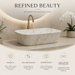 Modern Ivory Marble finish Countertop Wash Basin 