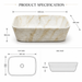 Modern Ivory Marble finish Countertop Wash Basin 