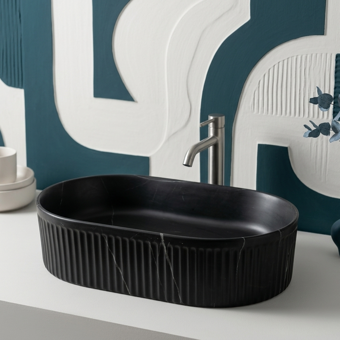 Modern Luxury Bathroom Sink | Matte Black