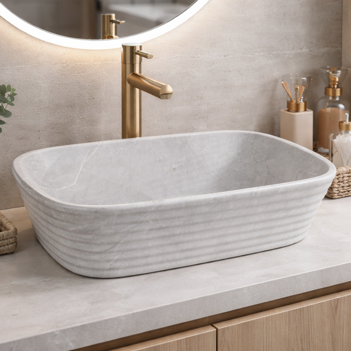 Modern Marble finish Countertop Wash Basin 