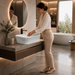 Modern Marble finish Countertop Wash Basin 