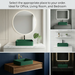 Modern Matt Green Melamine Wash Basin