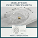 Modern Transparent Glass Wash Basin Size