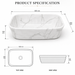 Modern White With Marble finish Countertop Wash Basin 