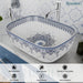 Moroccan Style Ceramic Wash Basin Blue & White