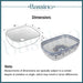 Moroccan Style Ceramic Wash Basin Blue & White size 