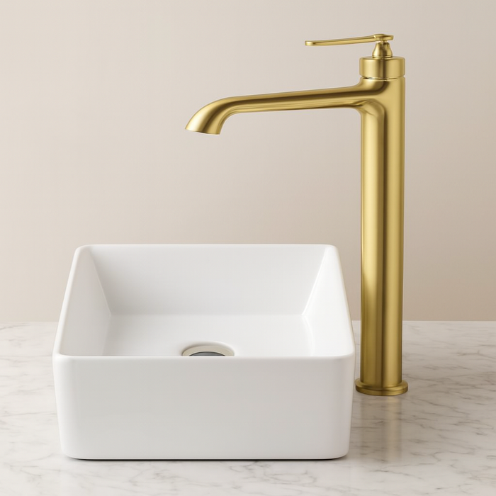 BASSINO Luxury Tall Basin Mixer Tap Modern Faucet | 5 Years Warranty