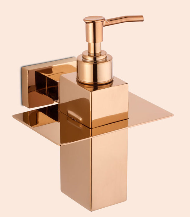 BASSINO Stylish Liquid Soap Dispenser For Bathroom/office/home/hotels-Brass-Chrome Glossy Finish