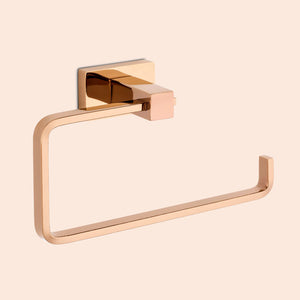 BASSINO Stylish Napkin Ring For Bathroom/office/home/hotels-Brass,Glossy Finish Rose gold