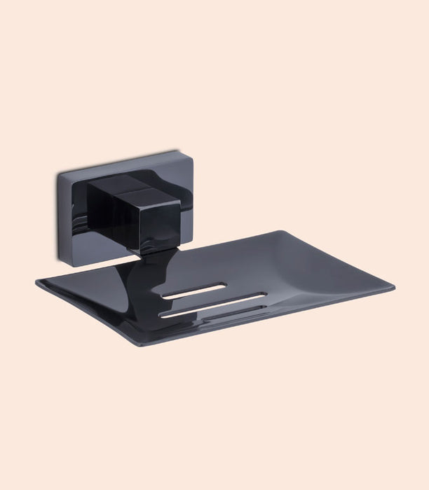 BASSINO Stylish Single Soap Dish For Bathroom/office/home/hotels-Brass-Chrome Glossy Finish