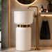 Pedestal Wash Basin with Rose Gold Belt 