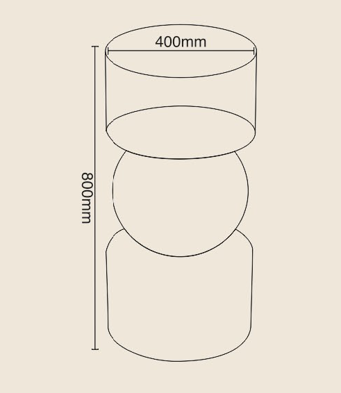 Bassino Stainless Steel Column Basin Commercial Kitchen Prep & Utility Sink, Bar Toilet Round Column Sink Floor Washbasin, Anti-sirting Design (Size-400*400*800 mm)