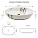 Premium Ceramic Designer Table Top Wash Basin, Refined Finish
