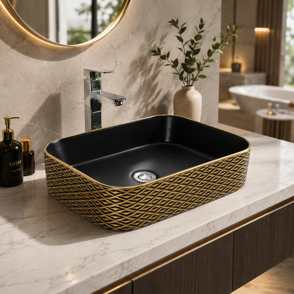 Premium Designer Multi-Print Table Top Basin (20x14x5 In)