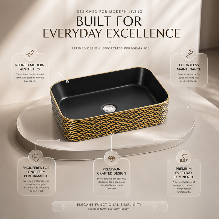 Premium Designer Multi-Print Table Top Basin (20x14x5 In)