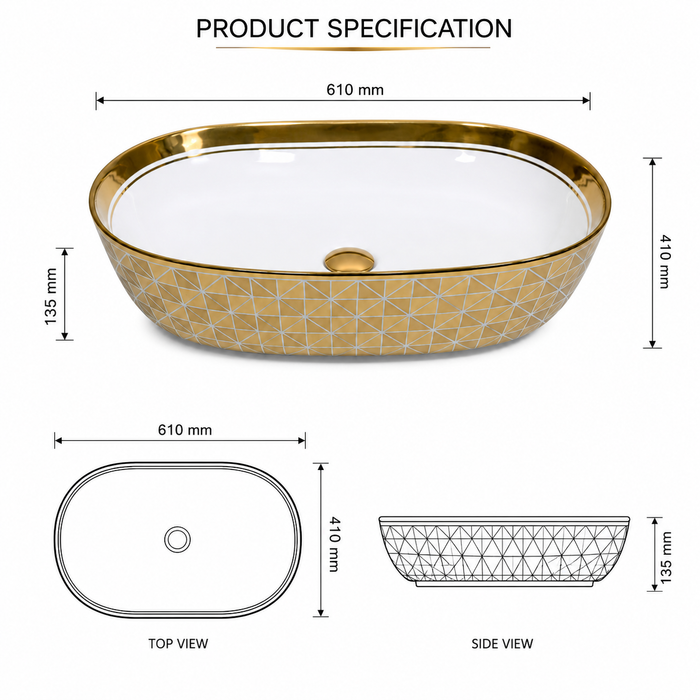 Premium Designer Table top/Counter top Wash Basin/Vessel sink 12