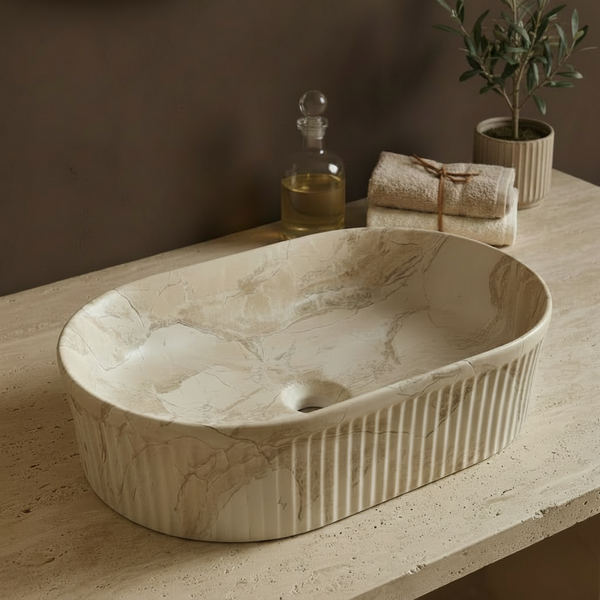 Premium Designer Table top Wash Basin (19x13x5.25 In)