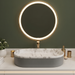 Premium oval table top wash basin with white marble finish interior and grey ribbed exterior, 600 x 340 x 130 mm, modern countertop bathroom basin