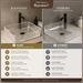 Rectangle Transparent Glass Wash Basin