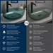 Rectangle Transparent Resin Wash Basin