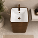 Rose Gold Ceramic Pedestal Wash Basin 
