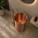 Rose Gold Metal Pedestal Wash Basin