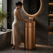 Rose Gold Metal Pedestal Wash Basin