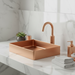 Rose Gold Rectangle Stainless Steel Wash Basin