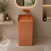 Rose Gold Square Metal Pedestal Wash Basin