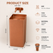 Rose Gold Square Metal Pedestal Wash Basin size 