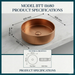 Rose Gold Stainless Steel Wash Basin